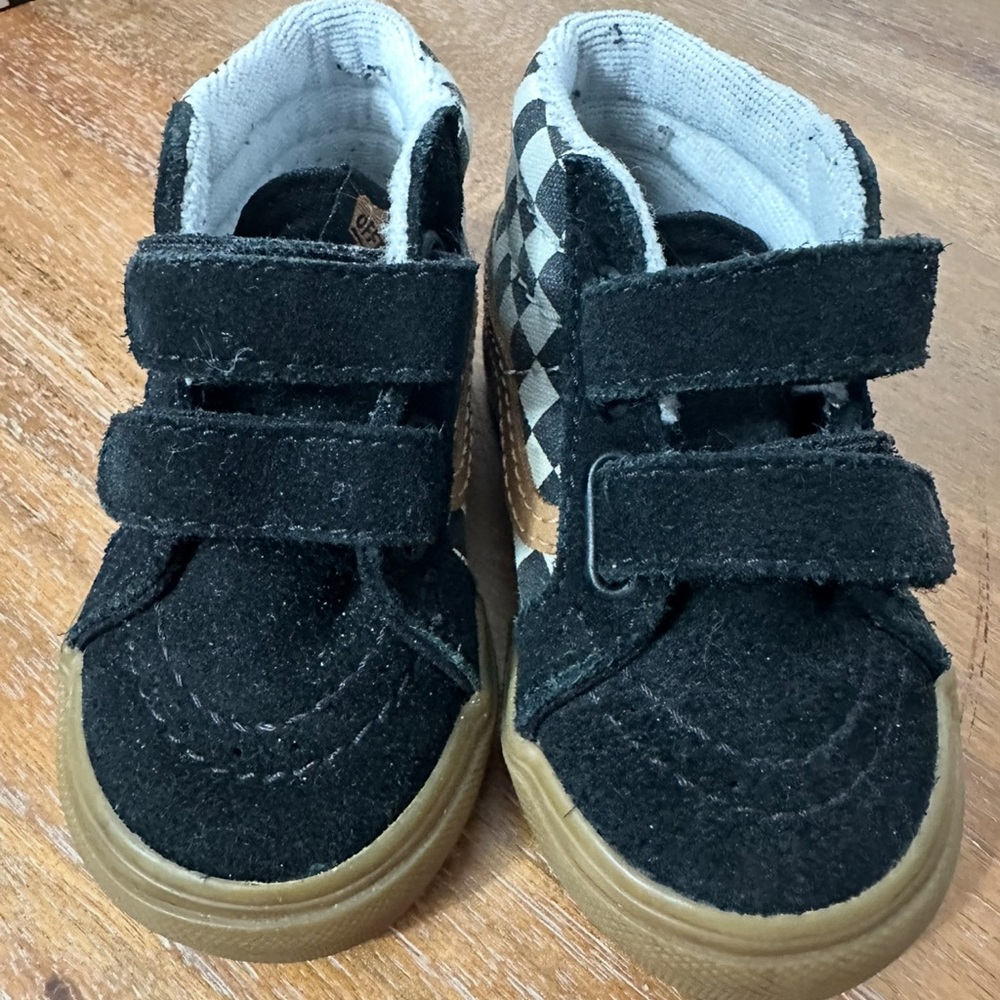Vans Toddler Checkered High Top Sneakers